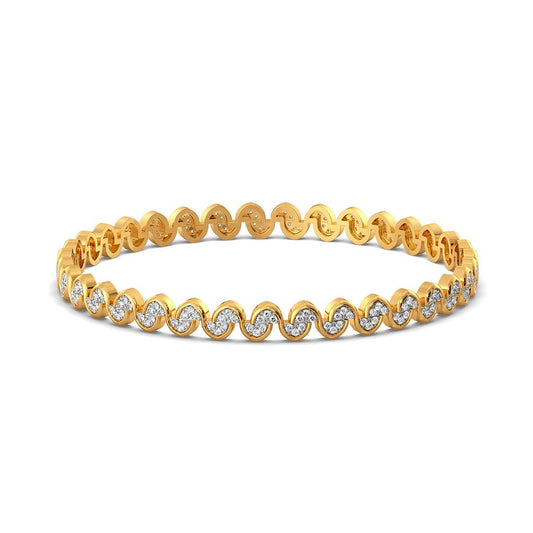 Ripple Rush Diamond Bangles