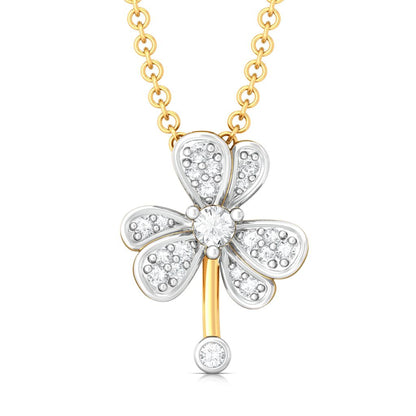 Treble Corsage Diamond Pendants