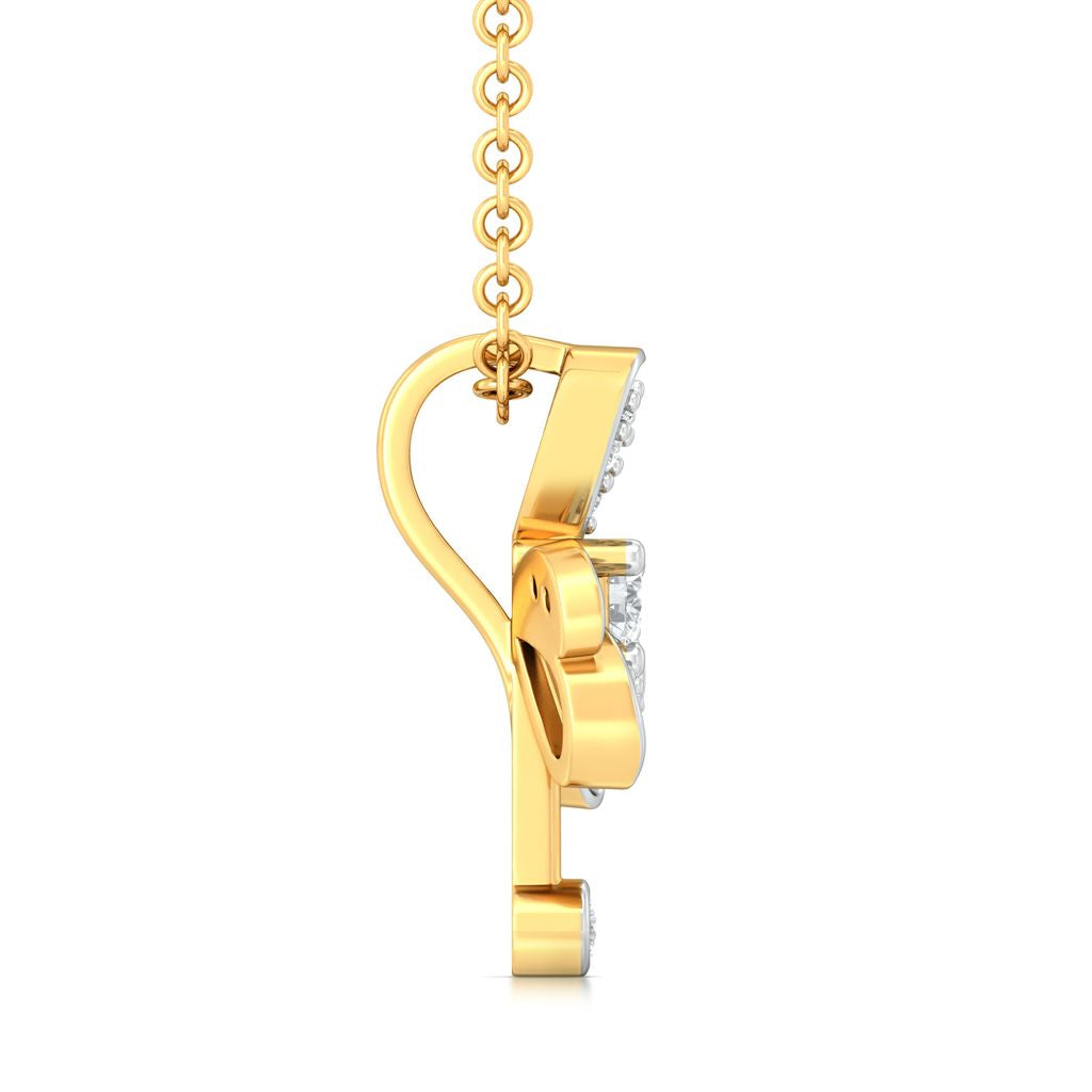 Treble Corsage Diamond Pendants