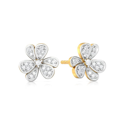 Treble Corsage Diamond Earrings