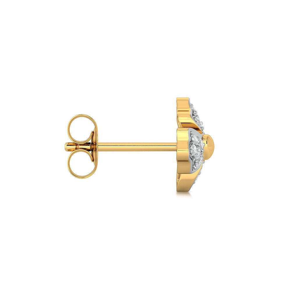 Sepal Steeple Diamond Earrings