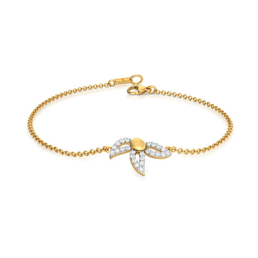 Trio-Petal Settle Diamond Bracelets