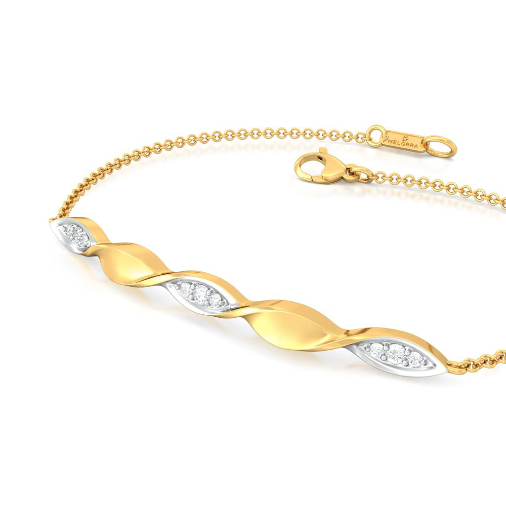 Twisted Tropical Diamond Bracelets