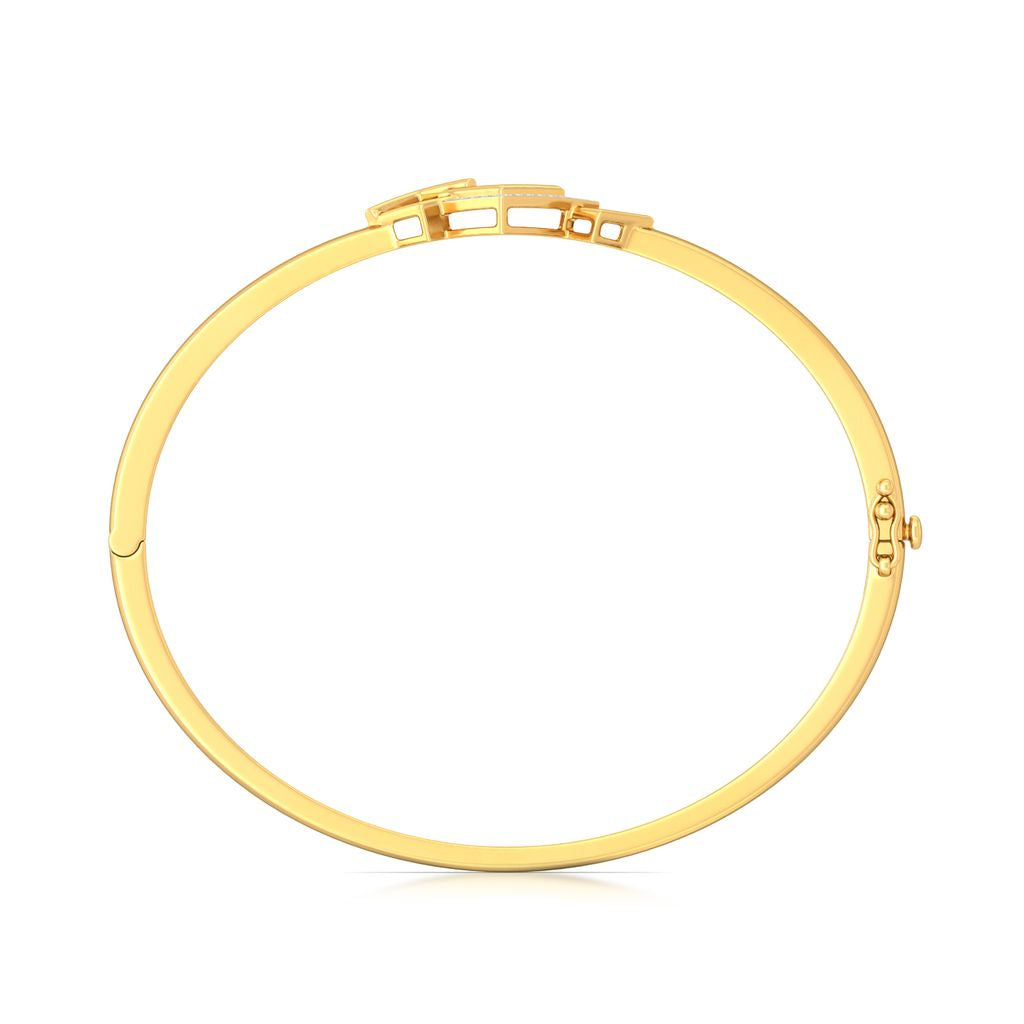 Squared away Diamond Bangles