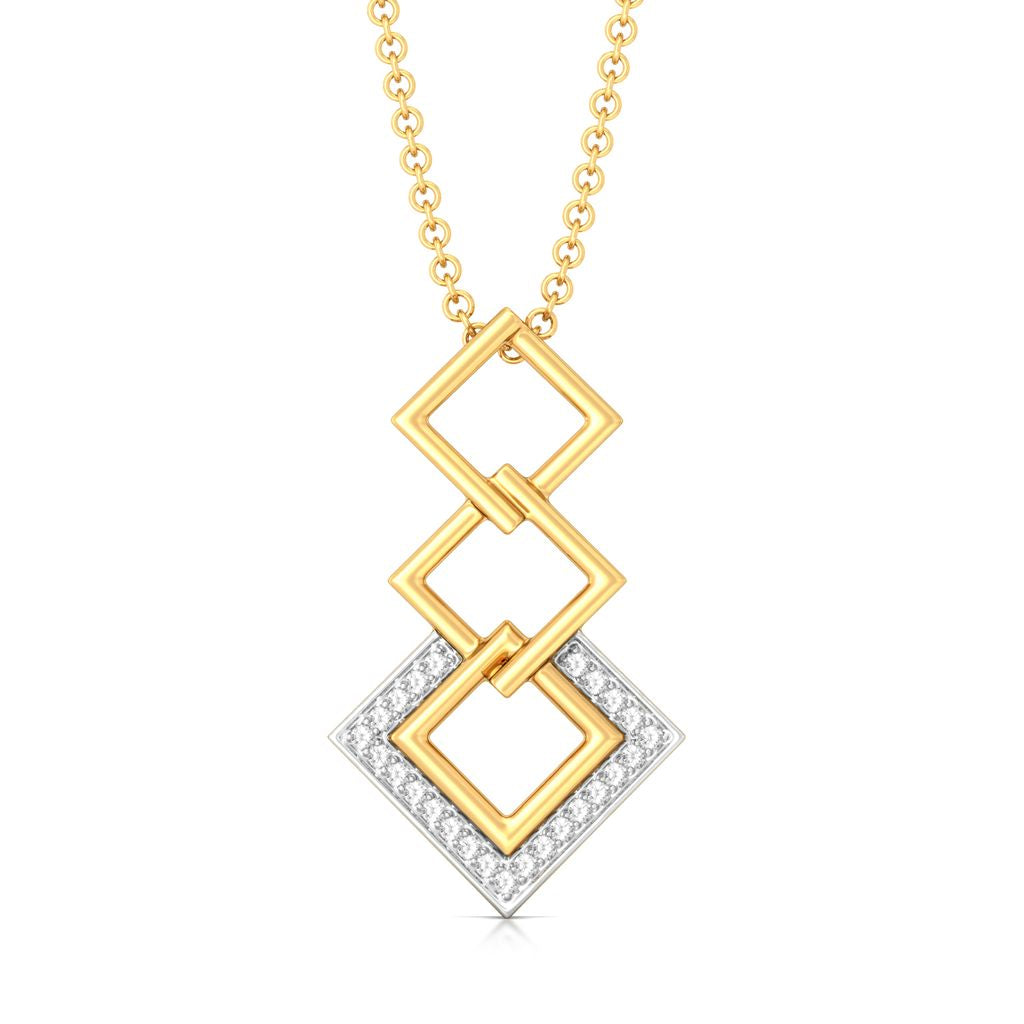 Squared away Diamond Pendants