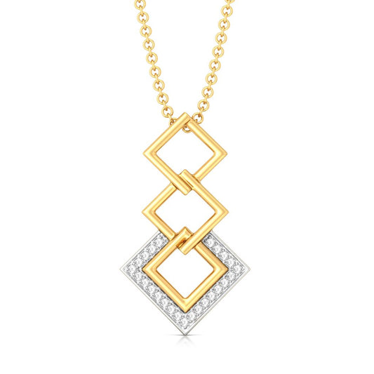 Squared away Diamond Pendants