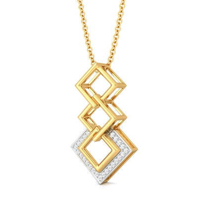 Squared away Diamond Pendants