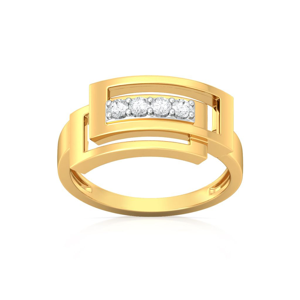 Double Edge Diamond Rings