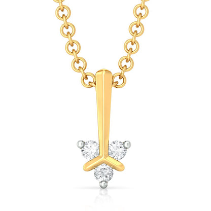 Teeny Troika Diamond Pendants