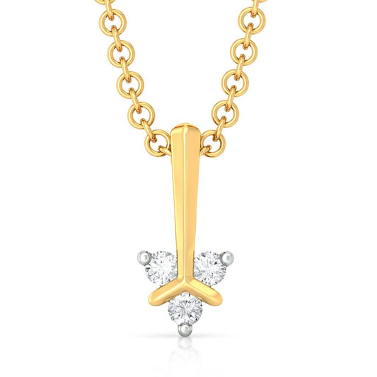 Teeny Troika Diamond Pendants