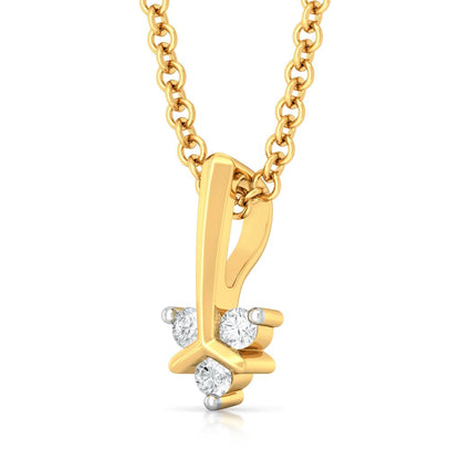 Teeny Troika Diamond Pendants