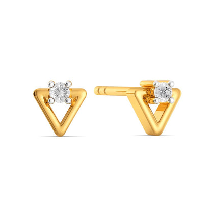 Tricky Trinity Diamond Earrings