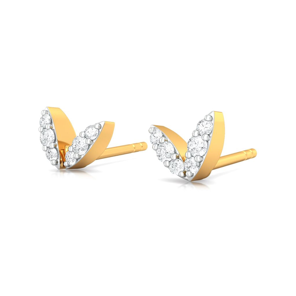 Peace Out Diamond Earrings