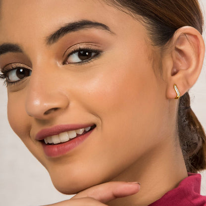 Coil Voile Diamond Earrings