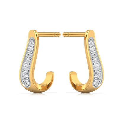 Coil Voile Diamond Earrings