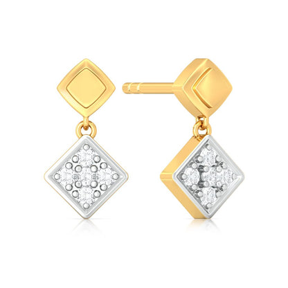 Quad Swag Diamond Earrings