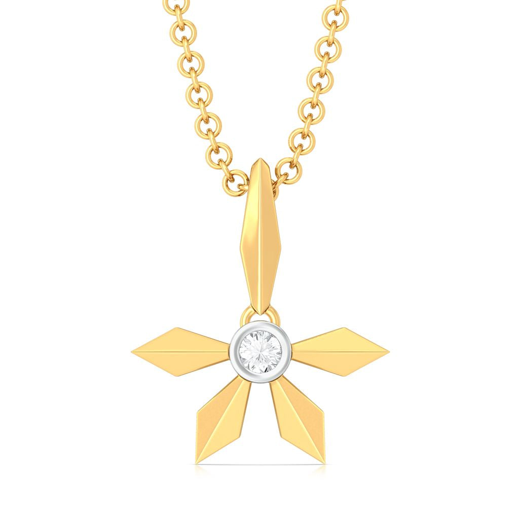 Simple Winkle Diamond Pendants