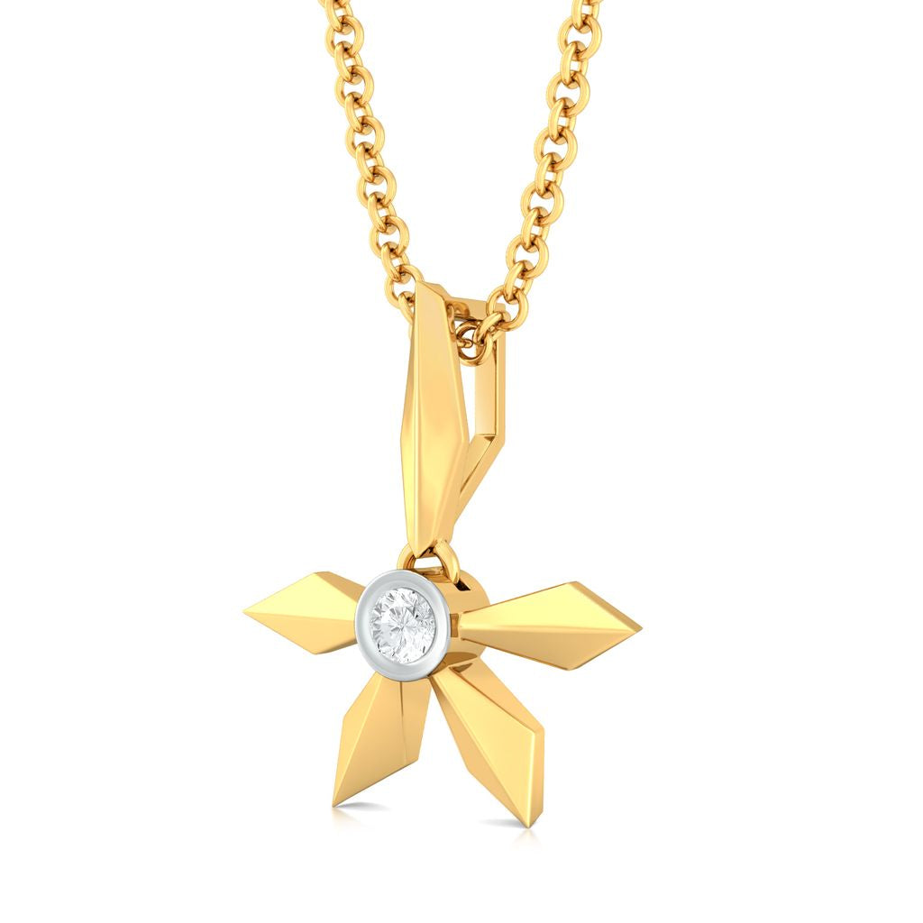 Simple Winkle Diamond Pendants