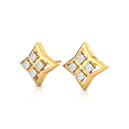 Rhomb Calm Diamond Earrings