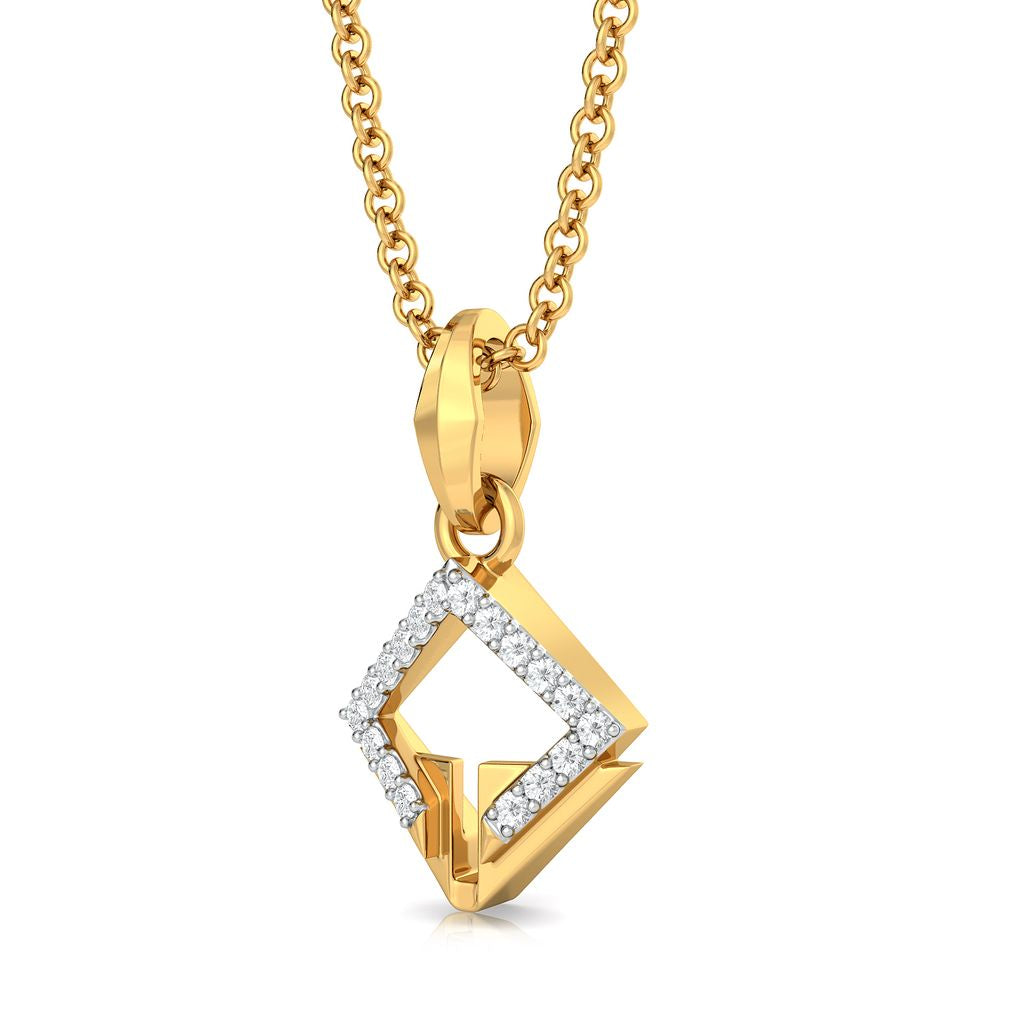 Delta Dainty Diamond Pendants