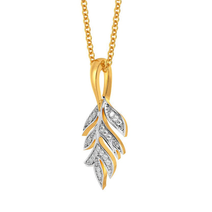 Flash n Fern Diamond Pendants