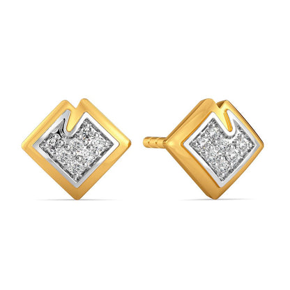Stun A Fern Diamond Earrings