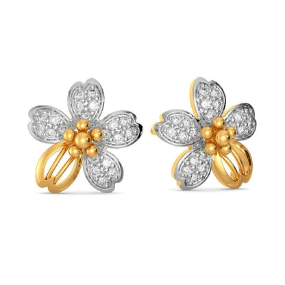 Floral Feat Diamond Earrings