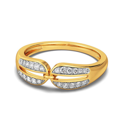 Twinning Paisley Diamond Rings