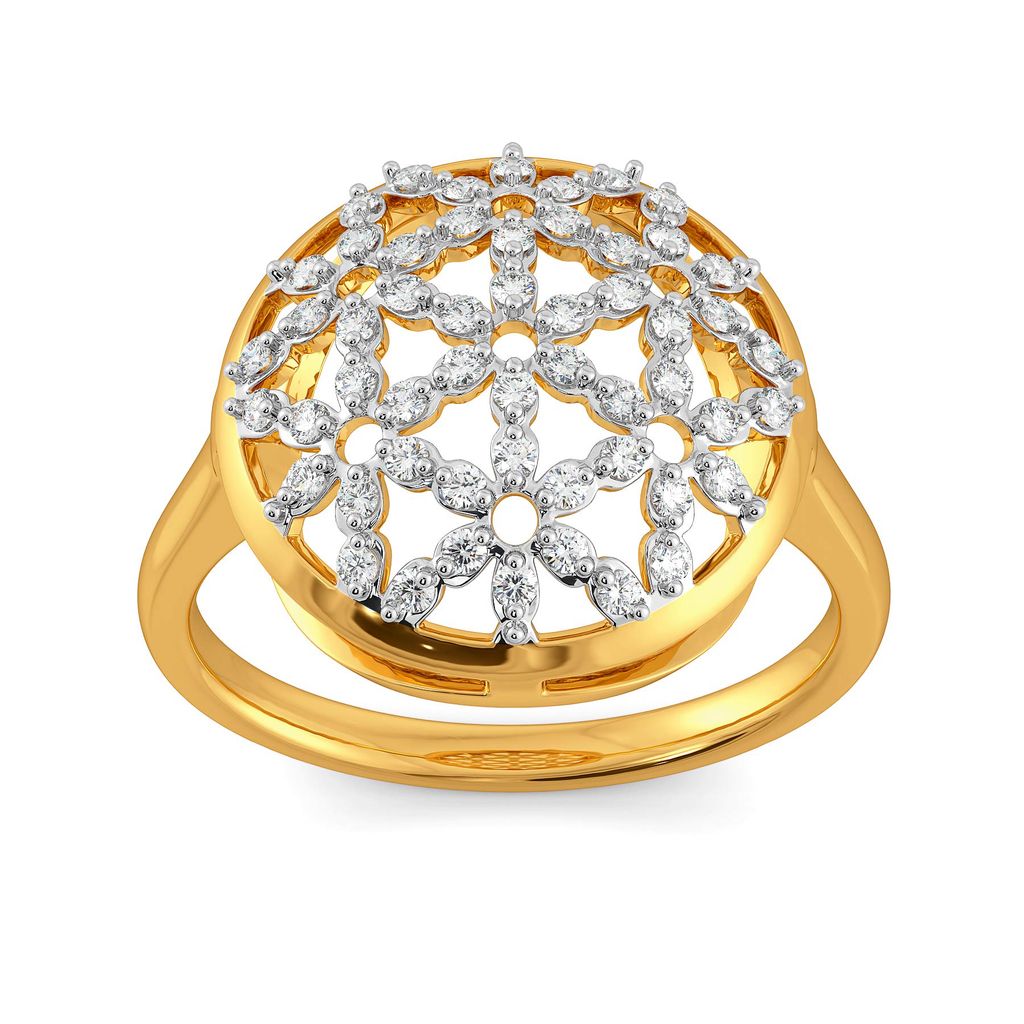 Lace Broderie Diamond Rings