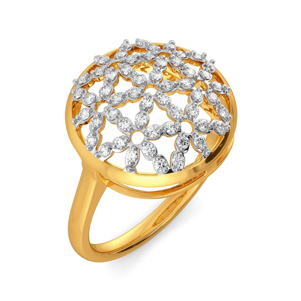 Lace Broderie Diamond Rings