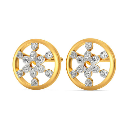 Lace Broderie Diamond Earrings