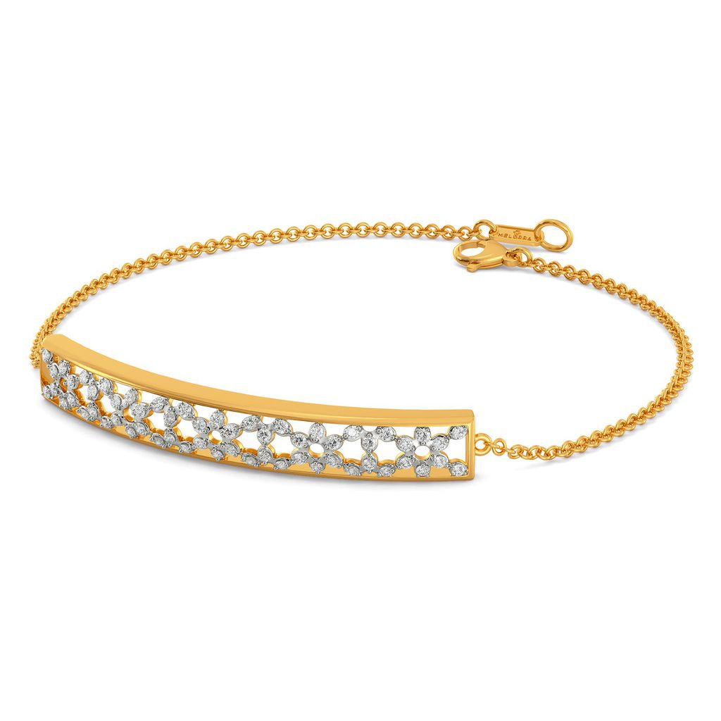 Lattice Layers Diamond Bracelets