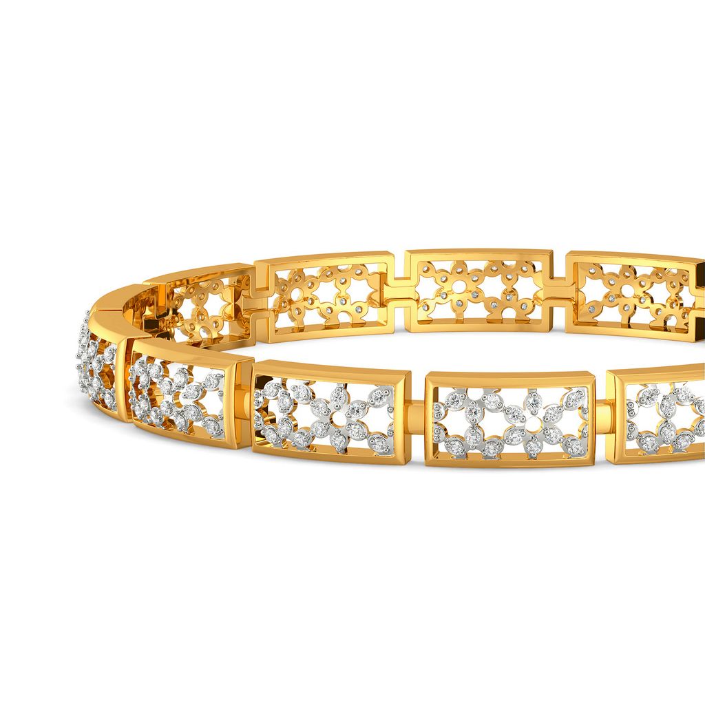 Lattice Layers Diamond Bangles