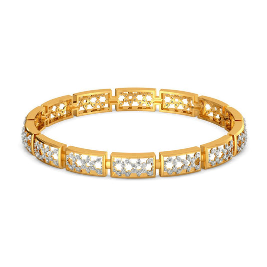 Lattice Layers Diamond Bangles
