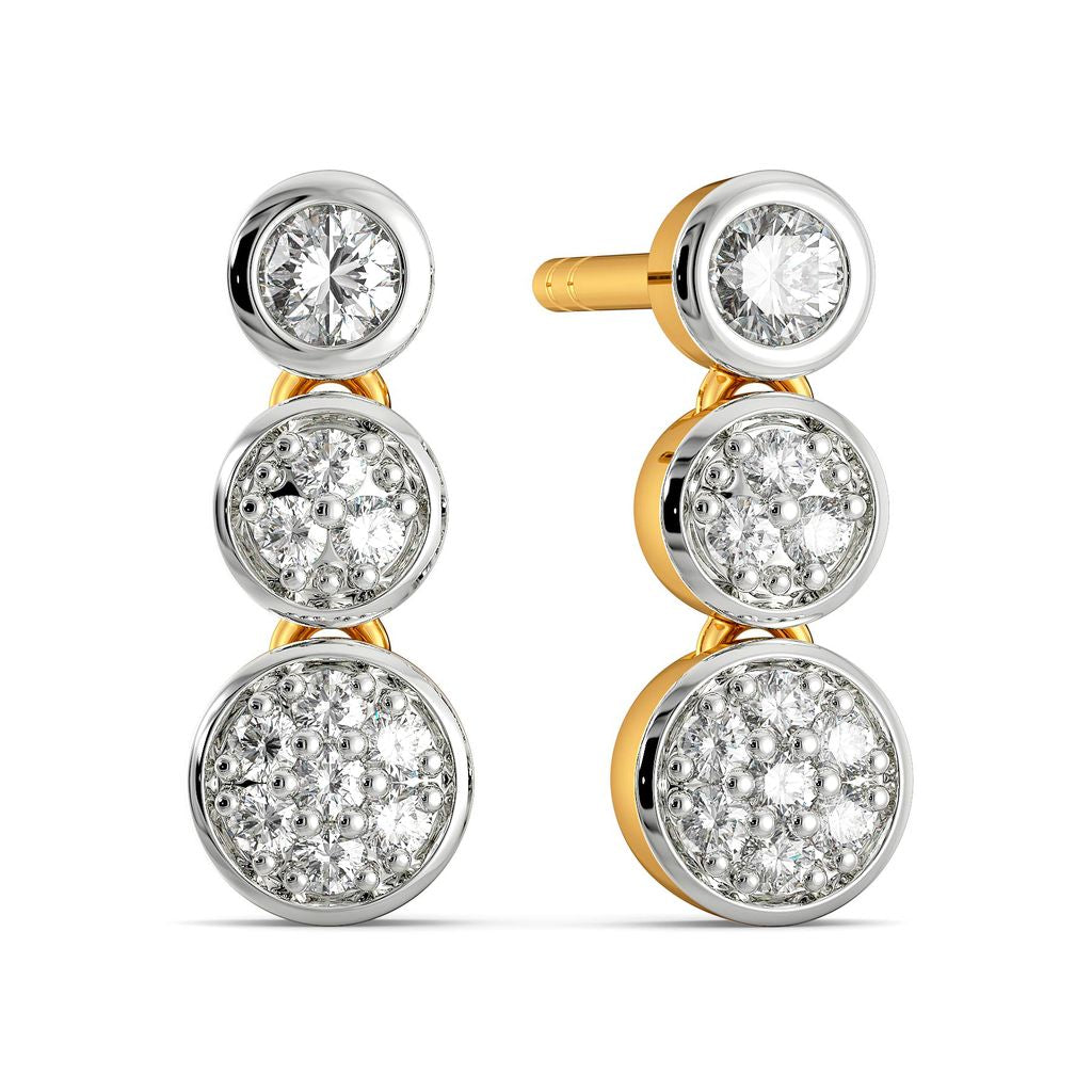 Trio Talk Diamond Earrings