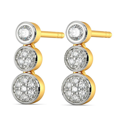 Trio Talk Diamond Earrings