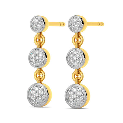 True Troika Diamond Earrings