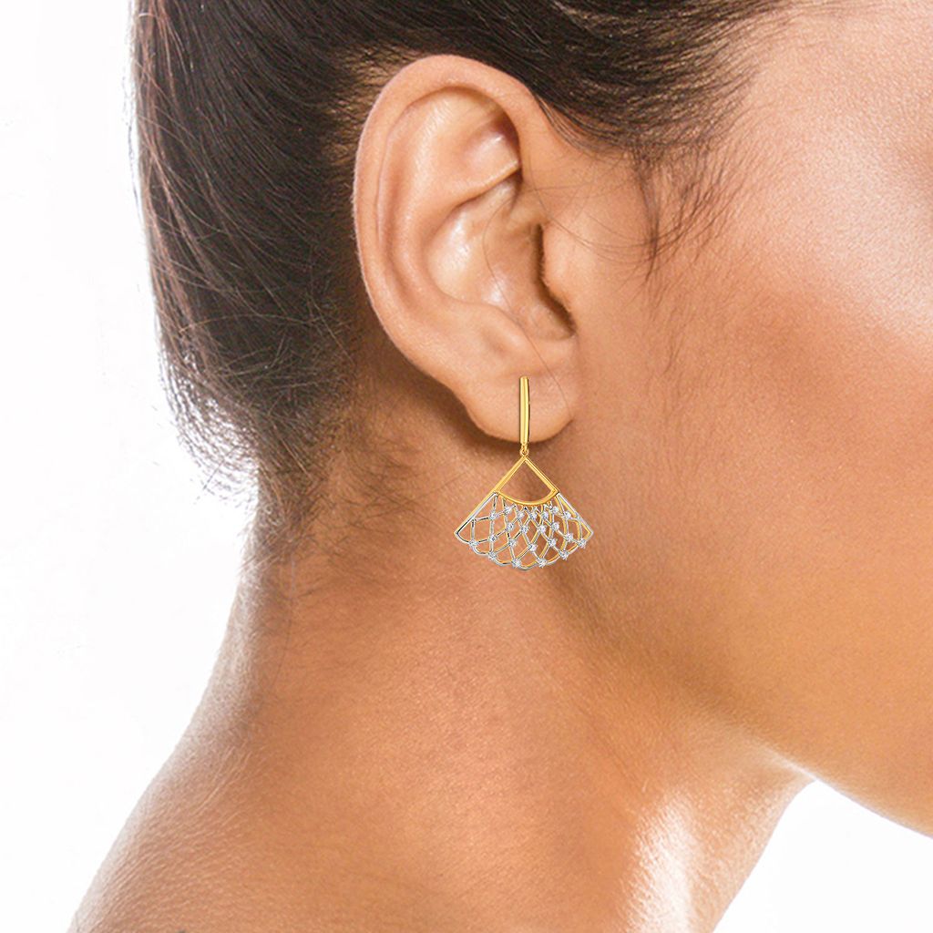 Cool Crochet Diamond Earrings