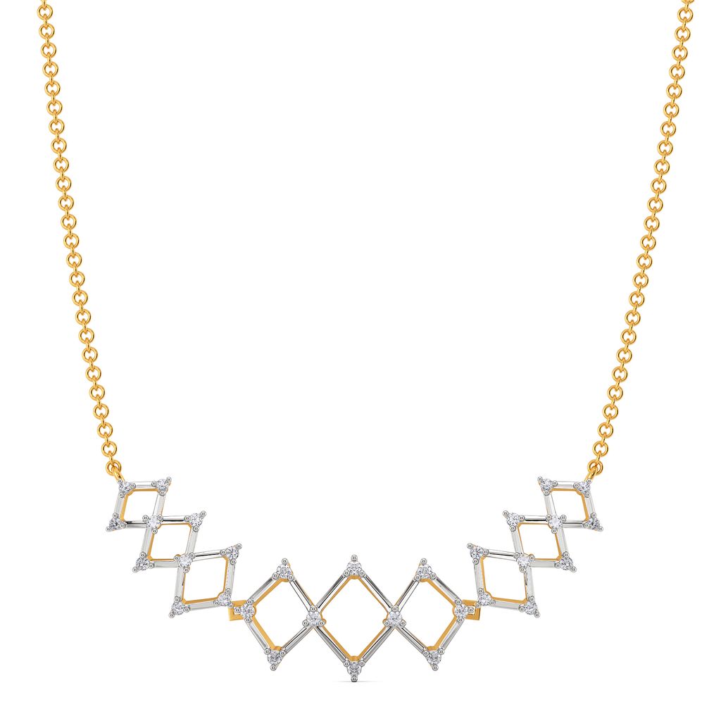 Crochet O Clock Diamond Necklaces