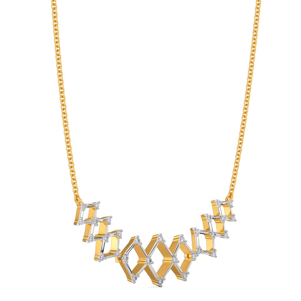 Crochet O Clock Diamond Necklaces