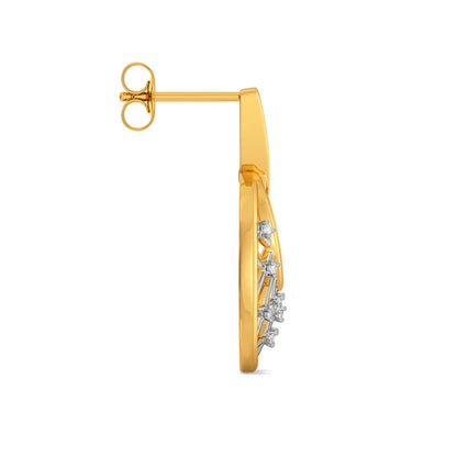 Two to Loops Diamond Earrings