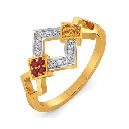 Colour Statement Diamond Rings