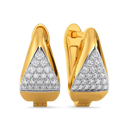 Hip Hems Diamond Earrings