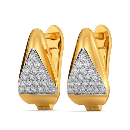 Hip Hems Diamond Earrings