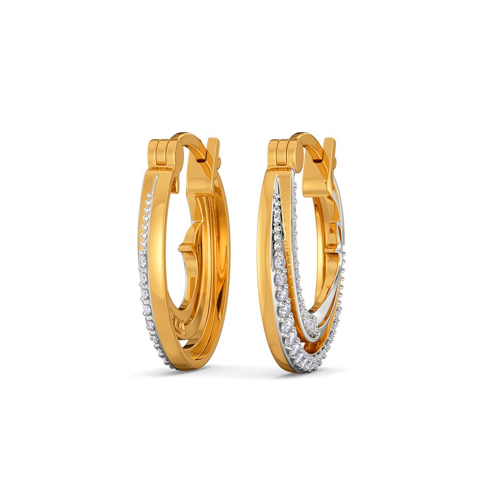 Swan Spark Diamond Earrings