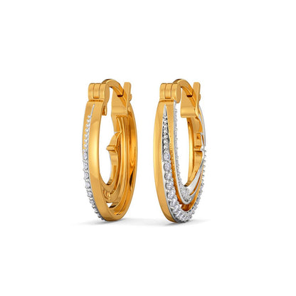 Swan Spark Diamond Earrings