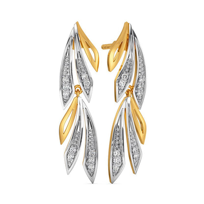 Vision in White Diamond Earrings