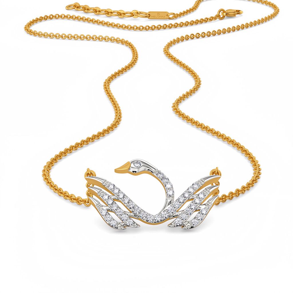 Swan Serenity Diamond Necklaces