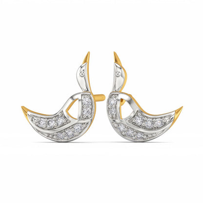 Swan Serenity Diamond Earrings
