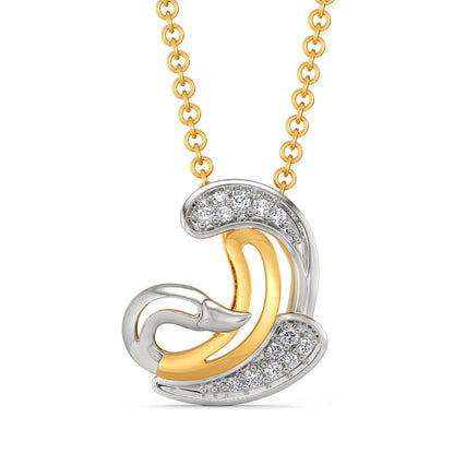 Tale of Swan Diamond Pendants